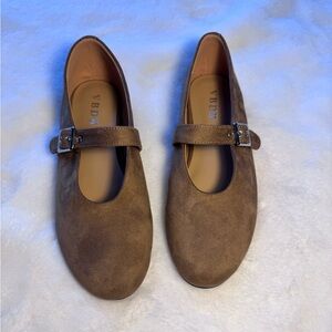 Brown Mary Jane Ballet Flats Size 7.5